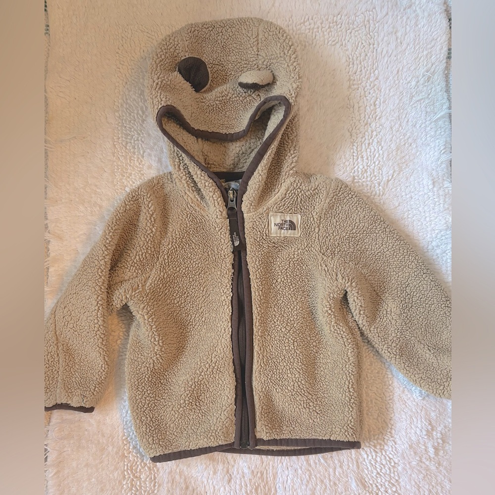 The North Face Unisex Campshire Hooded Sherpa Fleece Jacket - Size 18-24 months